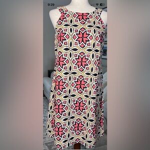 Aryeh Anthropologie Dress Retro Floral Sleeveless Jersey Mini Size Large